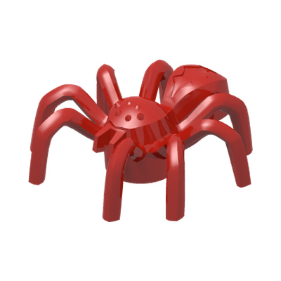 Spider with Elongated Abdomen · LEGO 6177419 (réf. BrickLink 29111) · Couleur BrickLink : Red