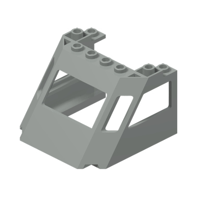 Train Front Sloping Top · Réf. BrickLink 2917 · Couleur BrickLink : Light Gray