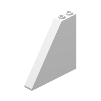 ROOF TILE 1X6X5 · LEGO 6413272 (réf. BrickLink 2937) · White (réf. BrickLink White)