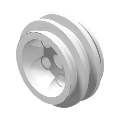 Wheel 30.4 x 14 VR · LEGO 4496671 (réf. BrickLink 2994) · Couleur BrickLink : White