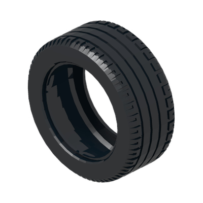 Tire 81.6 x 34 ZR Technic Straight Tread · Réf. BrickLink 2997 · Couleur BrickLink : Black