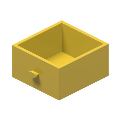 Homemaker Cupboard 4 x 4 x 4 Drawer · Réf. BrickLink 3 · Couleur BrickLink : Yellow