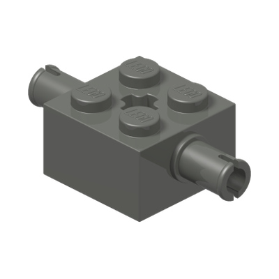 BEARING ELEMENT 2X2 W.D. SNAP · Multicombination 4 (réf. BrickLink Dark Bluish Gray)