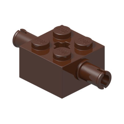 BEARING ELEMENT 2X2 W.D. SNAP · Multicombination 3 (réf. BrickLink Reddish Brown)
