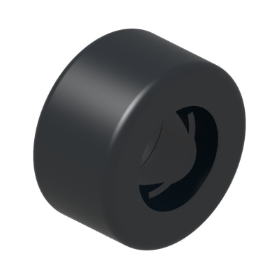 TYRE NORMAL WIDE Ø14.6X9 · LEGO 4508215 (réf. BrickLink 30028) · Black (réf. BrickLink Black)