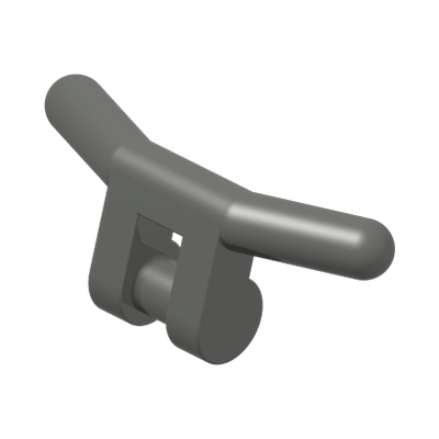 HANDLE W. 3.18 STICK · Dark Stone Grey (réf. BrickLink Dark Bluish Gray)