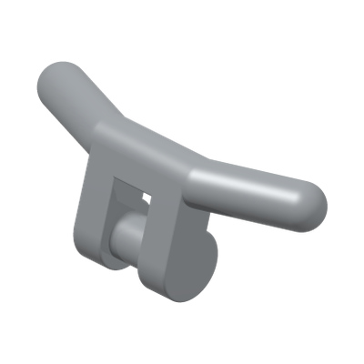 HANDLE W. 3.18 STICK · Medium Stone Grey (réf. BrickLink Light Bluish Gray)