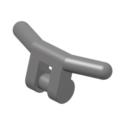 HANDLE W. 3.18 STICK · Silver Metallic (réf. BrickLink Flat Silver)