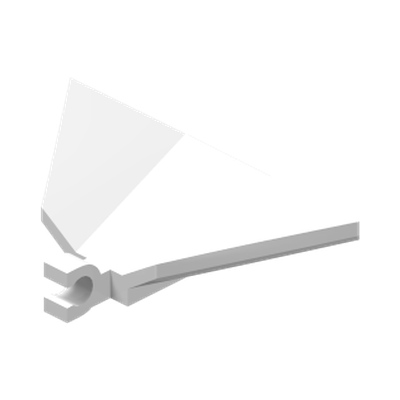 Panel 3 x 5 Hexagonal with Bent Sides and Clip · LEGO 3003401 (réf. BrickLink 30034) · Couleur BrickLink : White