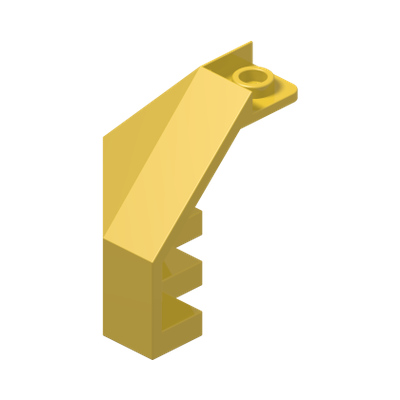 Panel 3 x 3 x 3 Corner Convex · LEGO 4106572 (réf. BrickLink 30079) · Couleur BrickLink : Yellow
