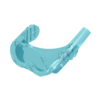 DIVERS MASK · LEGO 6244761 (réf. BrickLink 30090) · Tr. Light Blue (réf. BrickLink Trans-Light Blue)