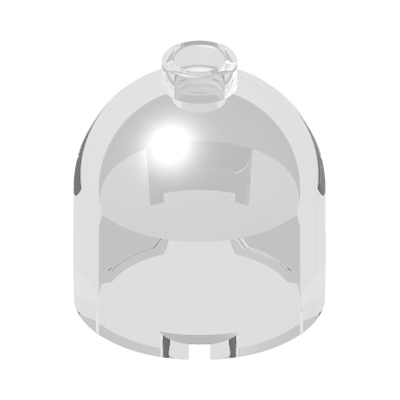 Brick, Round 2 x 2 x 1 2/3 Dome Top · Couleur BrickLink : Trans-Clear