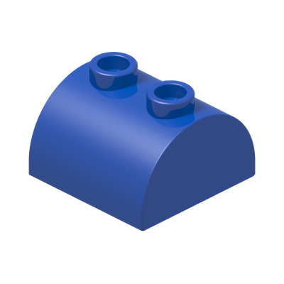 BRICK 2X2 W. BOW AND KNOBS · Bright Blue (réf. BrickLink Blue)