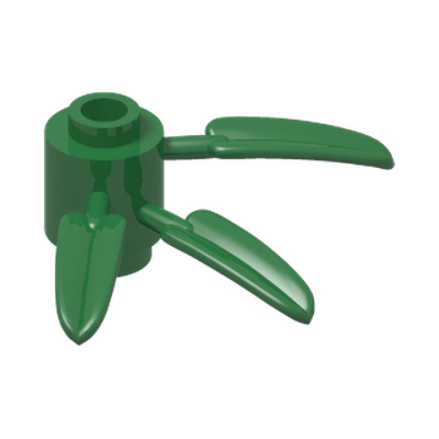 BAMBOO LEAVES 3X3 · LEGO 6270003 (réf. BrickLink 30176) · Dark Green (réf. BrickLink Green)
