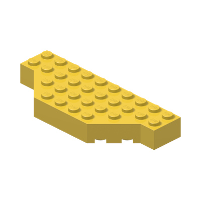 Brick, Modified 4 x 10 with Cut Corners · Réf. BrickLink 30181 · Couleur BrickLink : Yellow