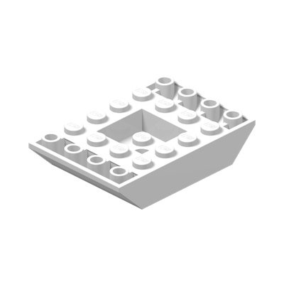 Slope, Inverted 45 6 x 4 Double with Recessed Center · LEGO 4110046 (réf. BrickLink 30183) · Couleur BrickLink : White
