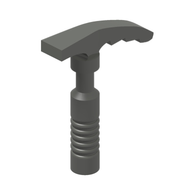 Minifigure, Utensil Ice Axe - 6-Rib Handle · LEGO 4514346 (réf. BrickLink 30193) · Couleur BrickLink : Dark Bluish Gray