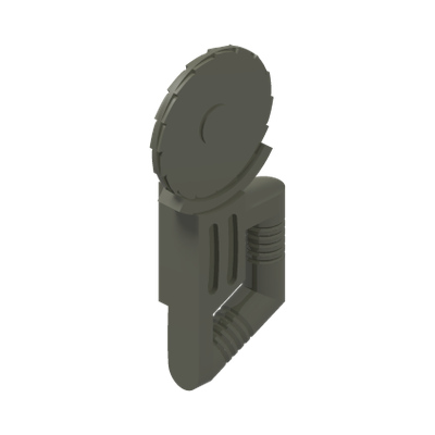 Minifigure, Utensil Tool Circular Blade Saw · LEGO 4113834 (réf. BrickLink 30194) · Couleur BrickLink : Dark Gray