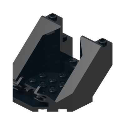 Cockpit 6 x 6 x 3 1/3 Octagonal Canopy Base · LEGO 4109932 (réf. BrickLink 30200) · Couleur BrickLink : Black
