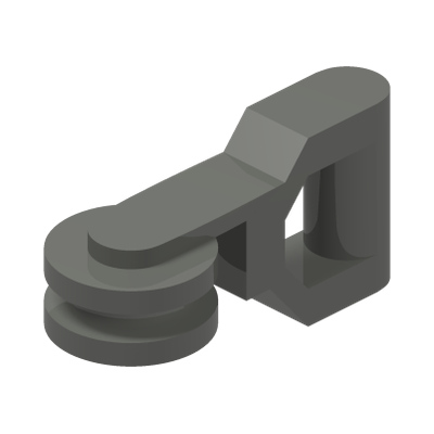 SLIDE HANDLE · LEGO 4211081 (réf. BrickLink 30229) · Dark Stone Grey (réf. BrickLink Dark Bluish Gray)