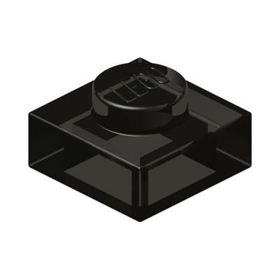 PLATE 1X1 · Tr. Brown (réf. BrickLink Trans-Brown (Old Trans-Black))