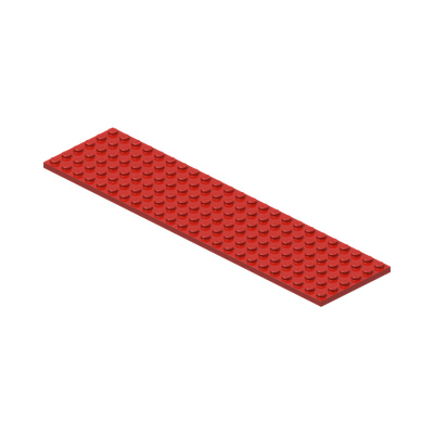 Plate 6 x 24 · Réf. BrickLink 3026 · Couleur BrickLink : Red