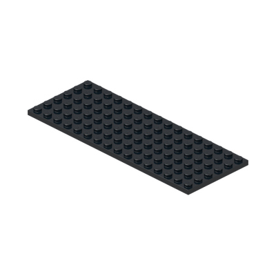 PLATE 6X16 · Black (réf. BrickLink Black)
