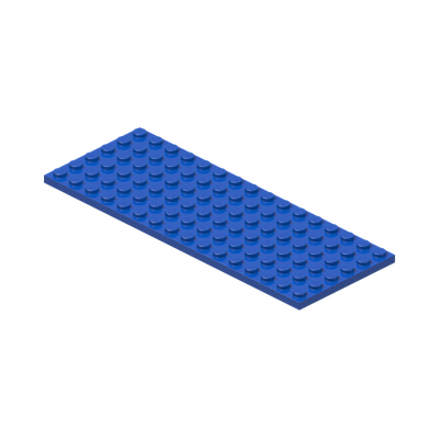 Plate 6 x 16 · LEGO 4611373 (réf. BrickLink 3027) · Bright Blue (réf. BrickLink Blue)