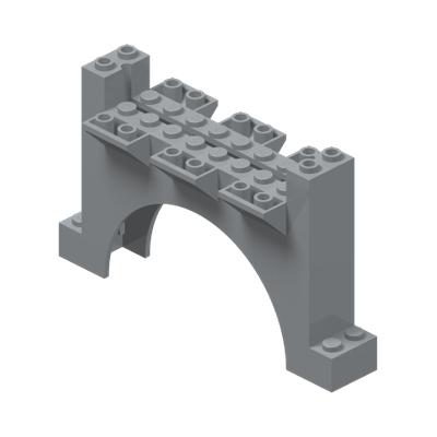 Arch 4 x 12 x 6 Wall with Channels