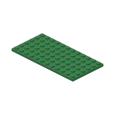 PLATE 6X12 · Dark Green (réf. BrickLink Green)