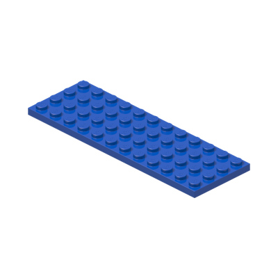 PLATE 4X12 · Bright Blue (réf. BrickLink Blue)