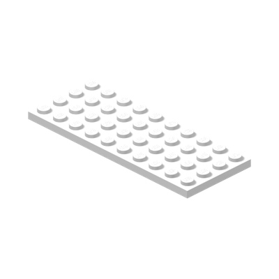 PLATE 4X10 · LEGO 4503008 (réf. BrickLink 3030) · White (réf. BrickLink White)
