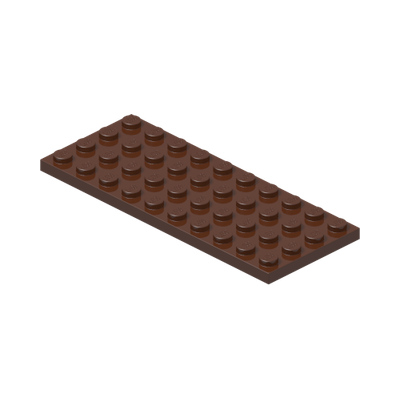 PLATE 4X10 · Reddish Brown (réf. BrickLink Reddish Brown)