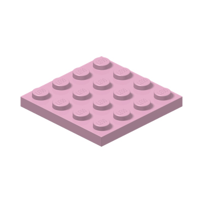 PLATE 4X4 · Light Purple (réf. BrickLink Bright Pink)