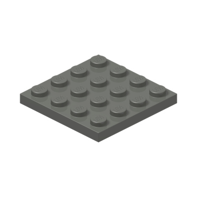 Plate 4 x 4 · Couleur BrickLink : Dark Bluish Gray