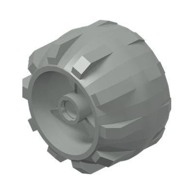 Wheel Hard Plastic Spoked · Réf. BrickLink 30324 · Couleur BrickLink : Light Gray