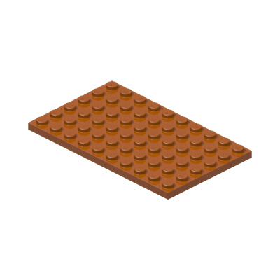 PLATE 6X10 · Dark Orange (réf. BrickLink Dark Orange)