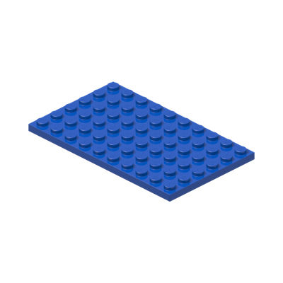 PLATE 6X10 · Bright Blue (réf. BrickLink Blue)