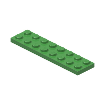PLATE 2X8 · Bright Green (réf. BrickLink Bright Green)