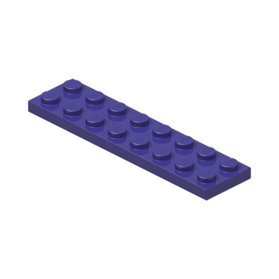 PLATE 2X8 · Medium Lilac (réf. BrickLink Dark Purple)