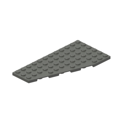 LEFT WING 6X12 · Dark Stone Grey (réf. BrickLink Dark Bluish Gray)