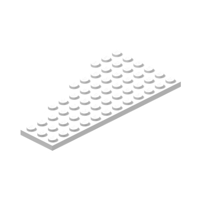 RIGHT WING 6X12 · LEGO 4141476 (réf. BrickLink 30356) · White (réf. BrickLink White)