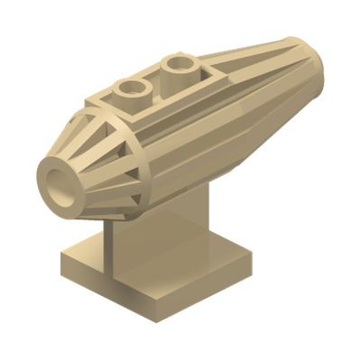 Engine, Strakes, 2 Top Studs, 2 x 2 Bottom Tile · Réf. BrickLink 30358 · Couleur BrickLink : Tan