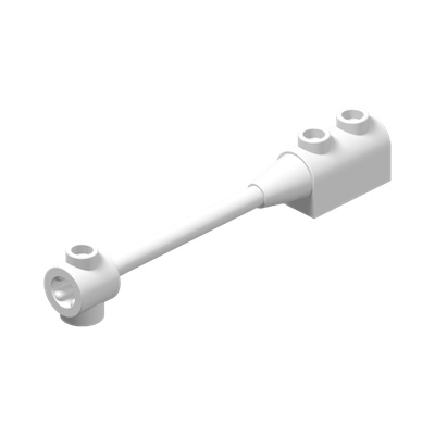 Bar 1 x 8 with Brick 1 x 2 Curved Top End (Axle Holder Inside Small End)
