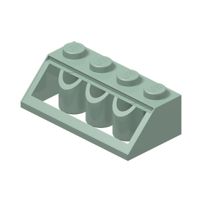 Slope 45 2 x 4 · Couleur BrickLink : Sand Green