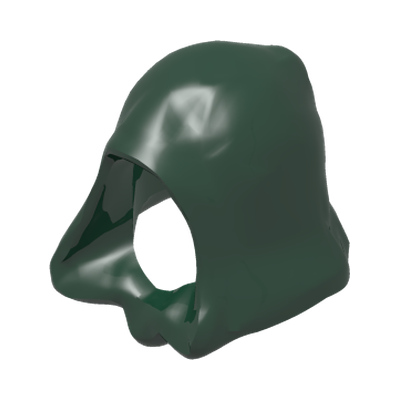 Minifigure, Headgear Hood · LEGO 6022696 (réf. BrickLink 30381) · Couleur BrickLink : Dark Green