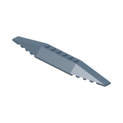 Wedge 2 x 16 Triple · Réf. BrickLink 30382 · Sand Blue (réf. BrickLink Sand Blue)