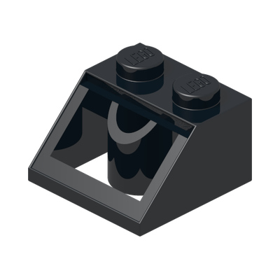 ROOF TILE 2X2/45° · Black (réf. BrickLink Black)