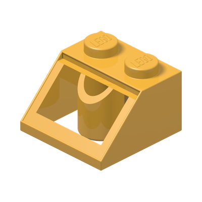 ROOF TILE 2X2/45° · Flame Yellowish Orange (réf. BrickLink Bright Light Orange)