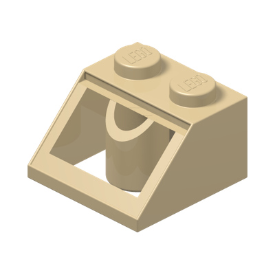ROOF TILE 2X2/45° · Brick Yellow (réf. BrickLink Tan)
